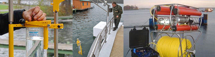 Fotos: Wasserschöpfer, Geräte-Davit und Unterwasserkamera